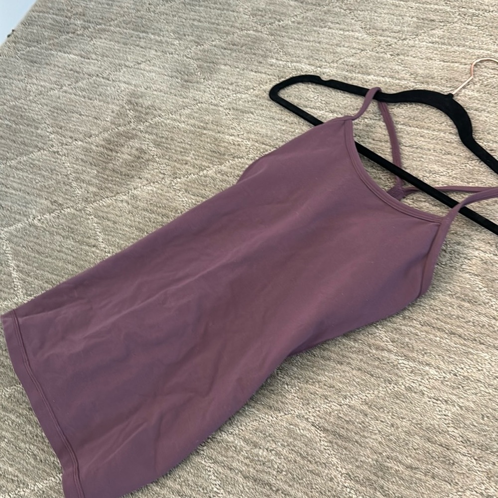 Lululemon Mauve  power Y Tank Top - Size 4 - EUC!!